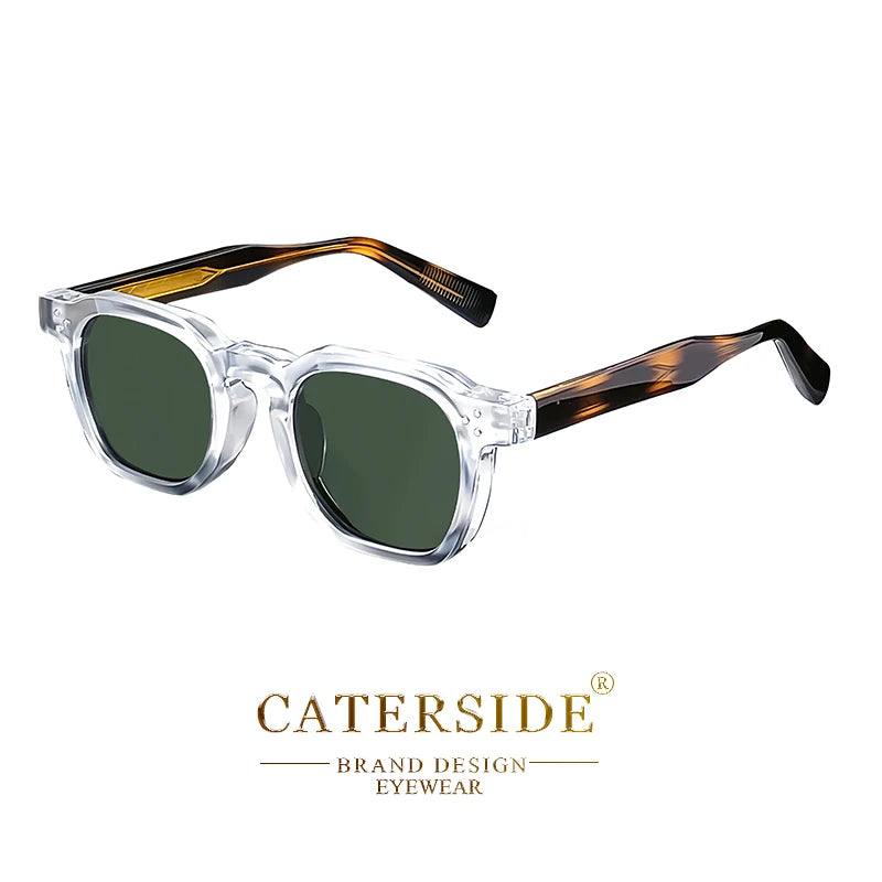 CATERSIDE New Retro Punk Men Sunglasses Square Personalized Design Glasses Women's Fashion Party Glasses Festival Gift