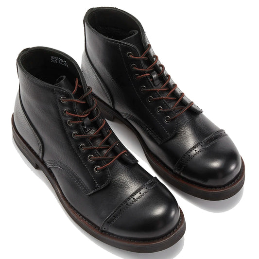 Luxury Classy Handmade Precision Stitch Wear-Resistant Casual Men Boots Genuine Leather Shoes