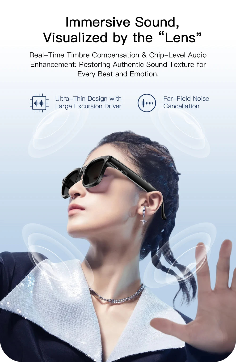 LIGE Smart Glasses HD Photo Video Open AI Record Translation Touch Photochromic Lenses Bluetooth Call Music Multifunction Glasses