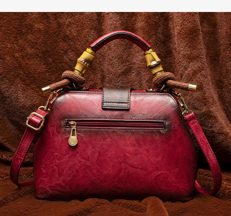 2026 Retro Embossed Women's Crossbody Handbag Large Capacity Versatile Single-Shoulder Bag