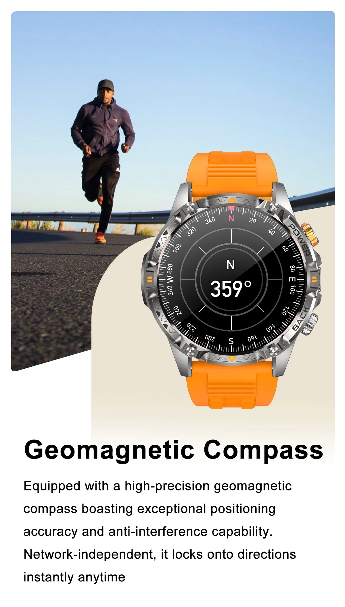 LIGE New Military T-Rex 3 Ultra Smart Watch 1000mAh Battery IP68 Waterproof Compass Flashlight Sports Tracker Smartwatch