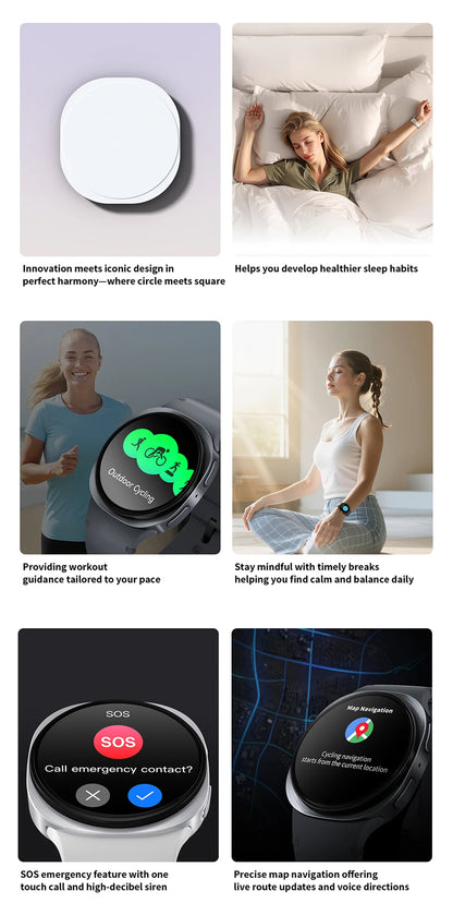 New Watch 8 Mini GPS Track Smart Watch For Men Women Map Navigation Fitness Tracker IP68 Waterproof Compass Call Smartwatch