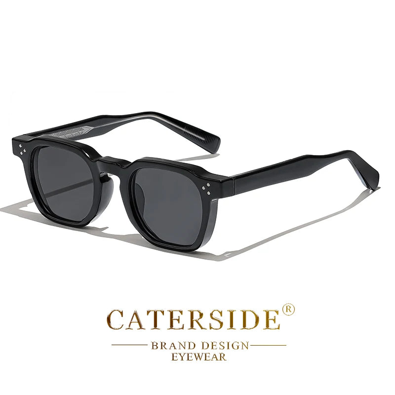 CATERSIDE New Retro Punk Men Sunglasses Square Personalized Design Glasses Women's Fashion Party Glasses Festival Gift