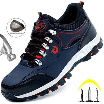 Steel Toe Men Work Safety Boots Sneakers Male Construction Puncture-Proof Security Boots