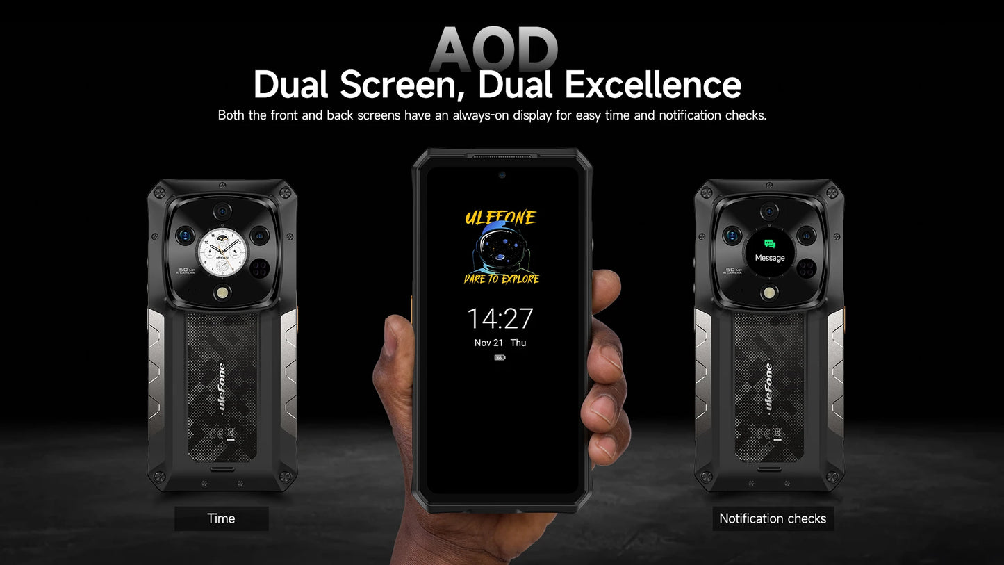 Ulefone Armor 28 Pro 5G AI Rugged Phone 512GB ROM Smartphone 120W 10600mAh 6.67”【Ships from US
