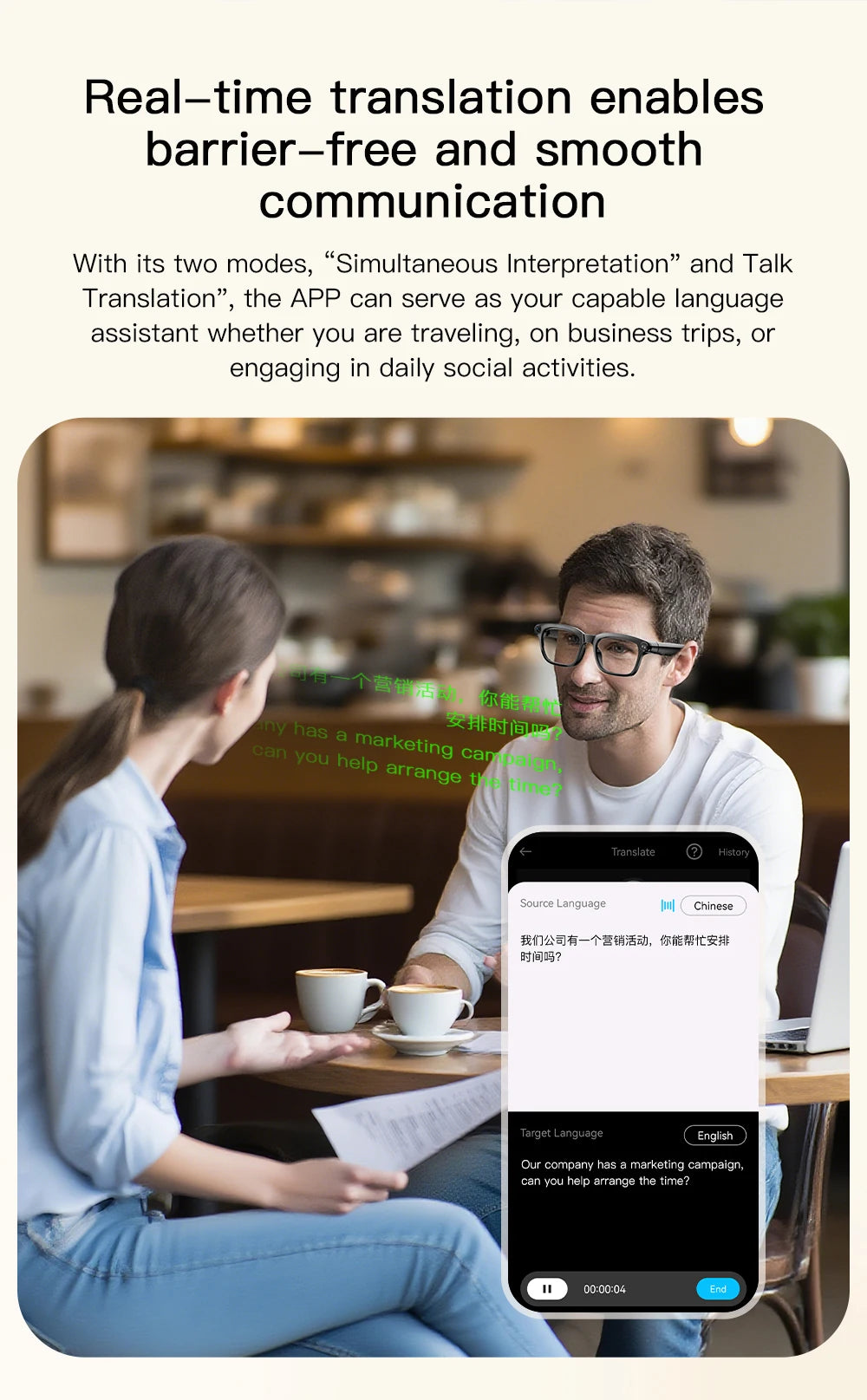 LIGE Smart Glasses HD Photo Video Open AI Record Translation Touch Photochromic Lenses Bluetooth Call Music Multifunction Glasses