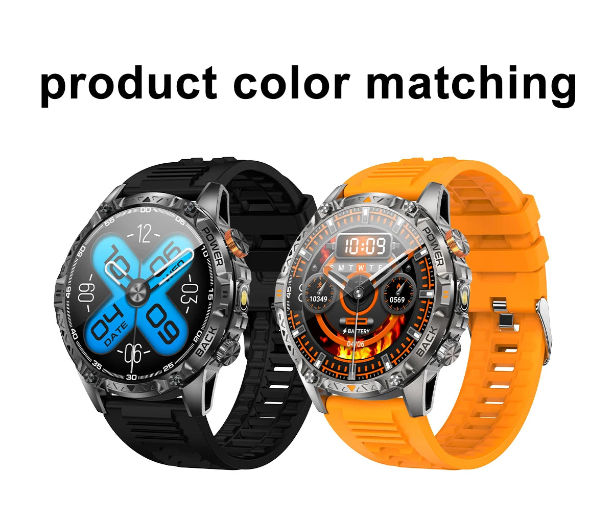 LIGE New Military T-Rex 3 Ultra Smart Watch 1000mAh Battery IP68 Waterproof Compass Flashlight Sports Tracker Smartwatch