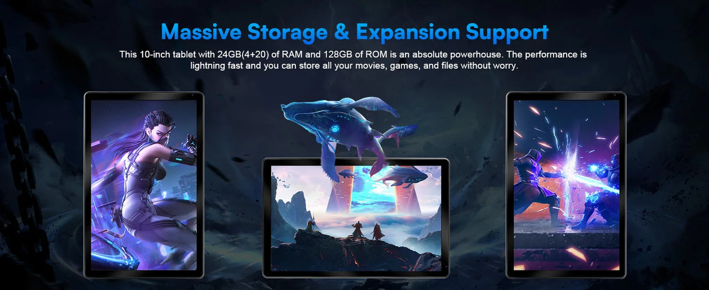 10 Inch Tablet Android 15 