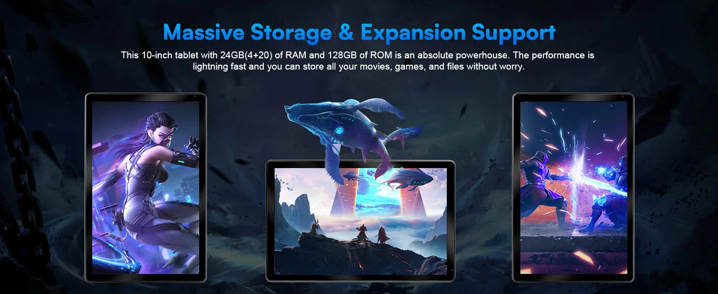 10 Inch Tablet Android 15 