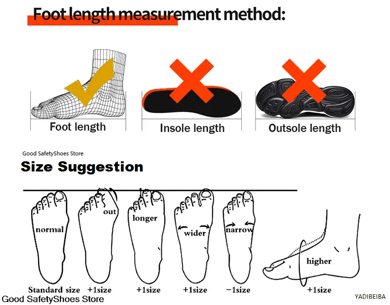 Steel Toe Men Work Safety Boots Sneakers Male Construction Puncture-Proof Security Boots