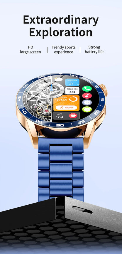 Title
LIGE Smartwatch Men For Android iOS Phone 1.38" HD Bluetooth Call Heart Rate Monitor Waterproof Sport Smart Watch
