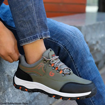 Steel Toe Men Work Safety Boots Sneakers Male Construction Puncture-Proof Security Boots