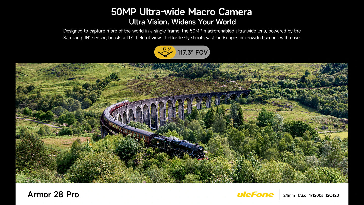 Ulefone Armor 28 Pro 5G AI Rugged Phone 512GB ROM Smartphone 120W 10600mAh 6.67”【Ships from US