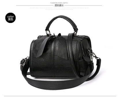 Fashion Soft Leather Pillow Bag Women's Shoulder Handbag Large Capacity Bag Crossbody Bag