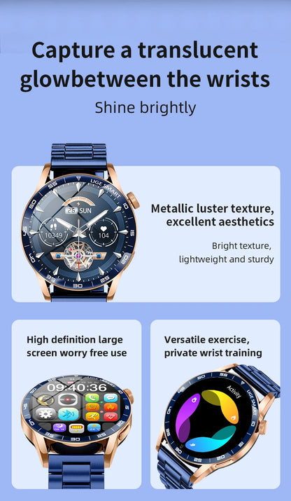 Title
LIGE Smartwatch Men For Android iOS Phone 1.38" HD Bluetooth Call Heart Rate Monitor Waterproof Sport Smart Watch

