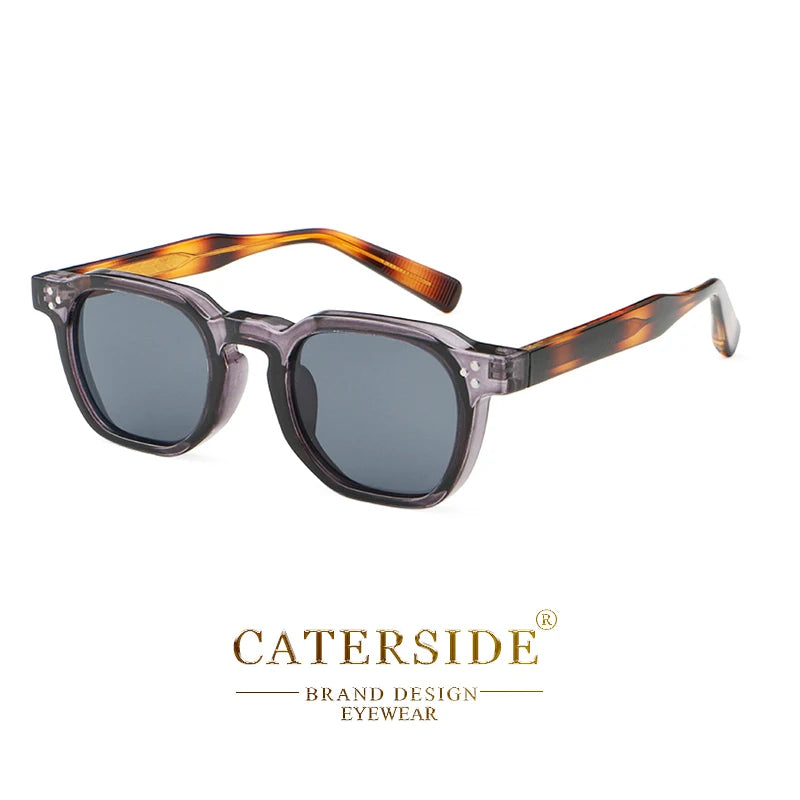 CATERSIDE New Retro Punk Men Sunglasses Square Personalized Design Glasses Women's Fashion Party Glasses Festival Gift