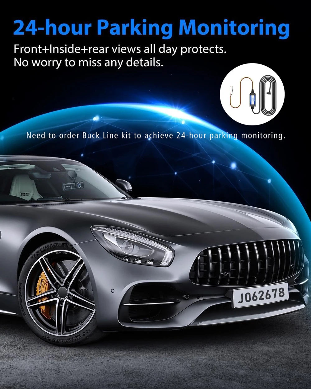 3 Channel WIFI Car DVR HD 1080P Cabin Vehicle Dash Cam Three Way Camera DVRs Recorder Video