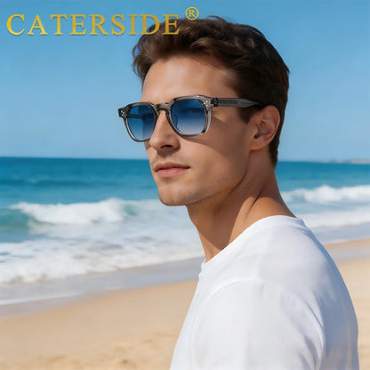 CATERSIDE Fashion Men Sunglasses Small Frame Square Personalized Design Women Travel Party Business