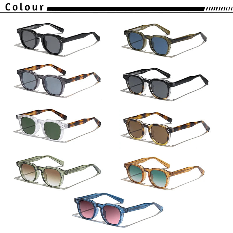 CATERSIDE New Retro Punk Men Sunglasses Square Personalized Design Glasses Women's Fashion Party Glasses Festival Gift
