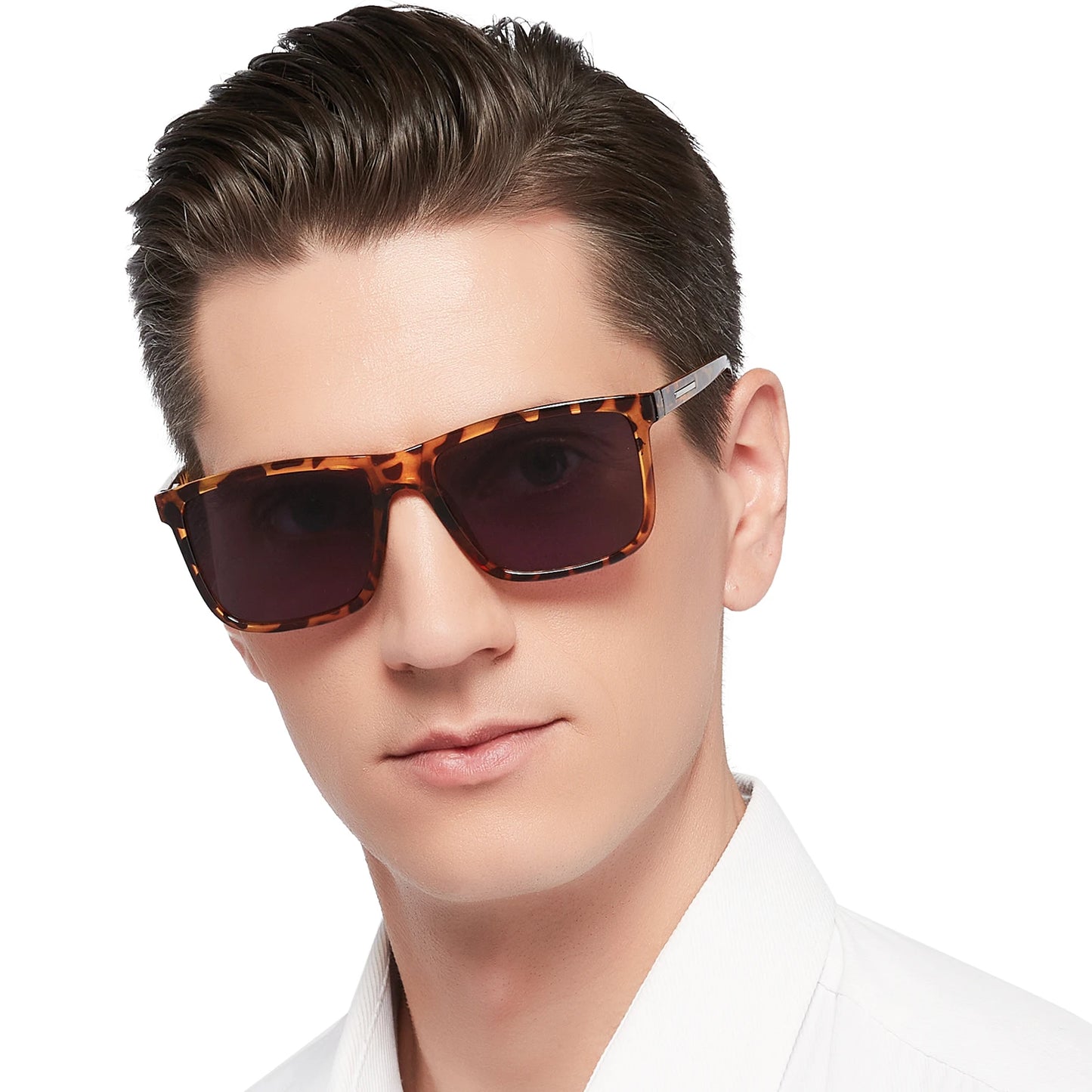 MARE AZZURO Large Square Sunglasses Reading Glasses For Men Optical Eyeglasses Frame Hyperopia Reading Glasses