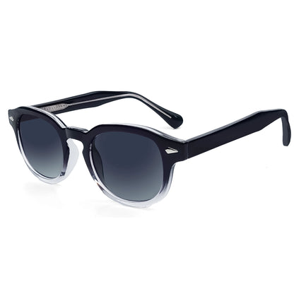 CATERSIDE Retro Round Men Sunglasses Punk Propionic Acid Pin Temple Luxury Sun Glasses Eyewear UV400