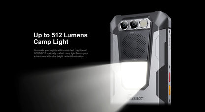FOSSIBOT F106 PRO MTK G85 4G Android 14 15GB(8+7GB Extended) 256GB ROM Rugged Smartphone 12000mAh Battery 48MP Camera