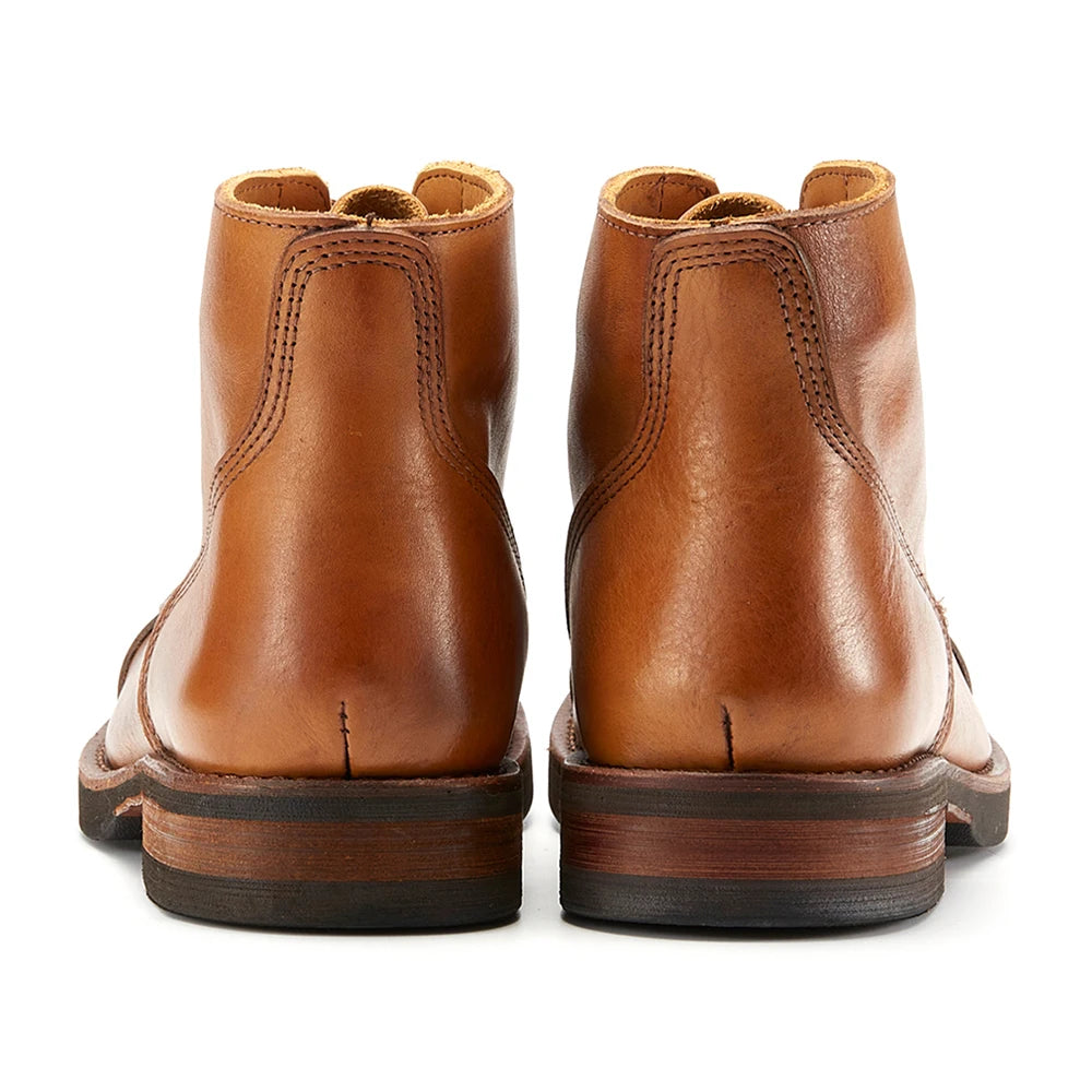 Luxury Classy Handmade Precision Stitch Wear-Resistant Casual Men Boots Genuine Leather Shoes