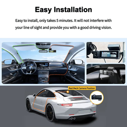 Car dashboard camera system with GPS, WiFi,