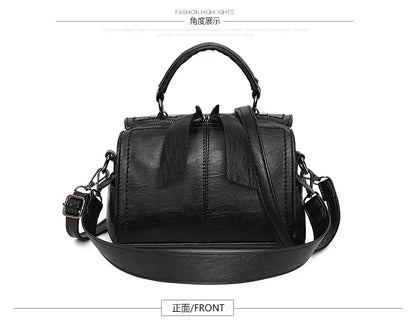 Fashion Soft Leather Pillow Bag Women's Shoulder Handbag Large Capacity Bag Crossbody Bag