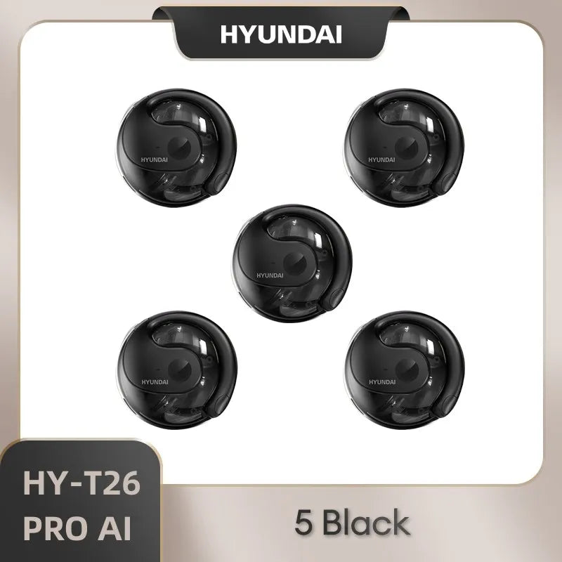 HYUNDAI PRO AI Real Time Translator Earbuds 98% Accuracy Wireless BT Translation Earphones for Travel Business Learning