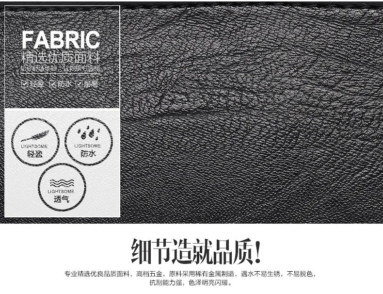 Close-up of black fabric with texture and certification logos on a gray background