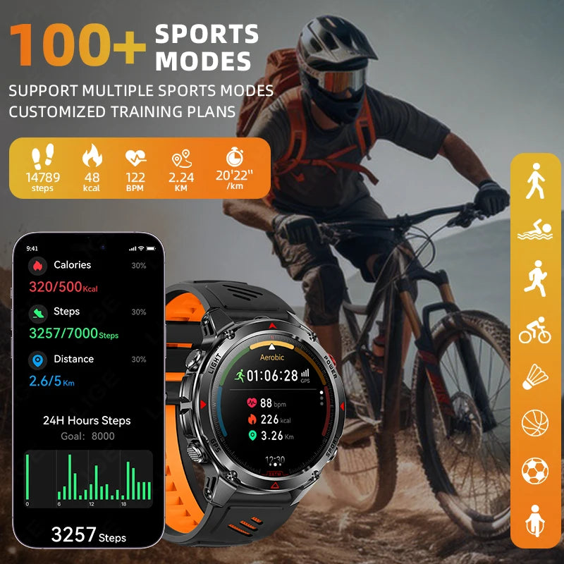 LIGE New Professional GPS Track Sports Smartwatch