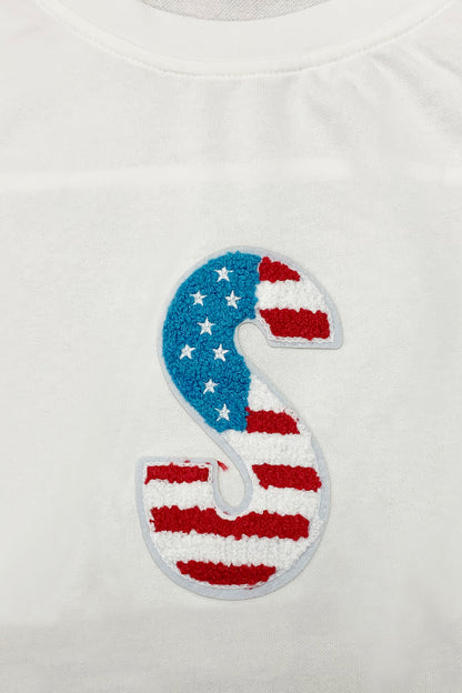 USA Round Neck Short Sleeve Women T-Shirt