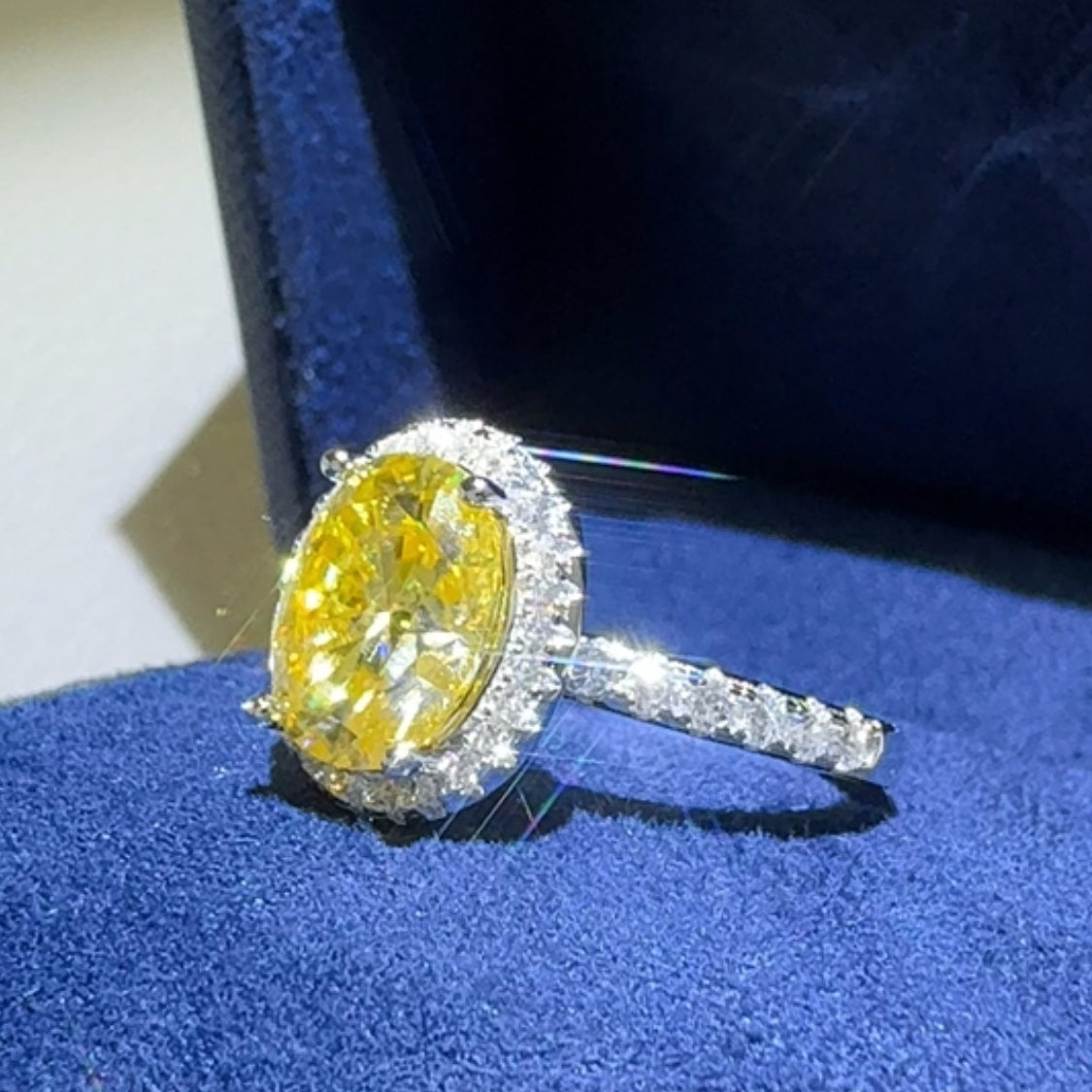 3 Carat Moissanite 925 Sterling Silver Women Ring