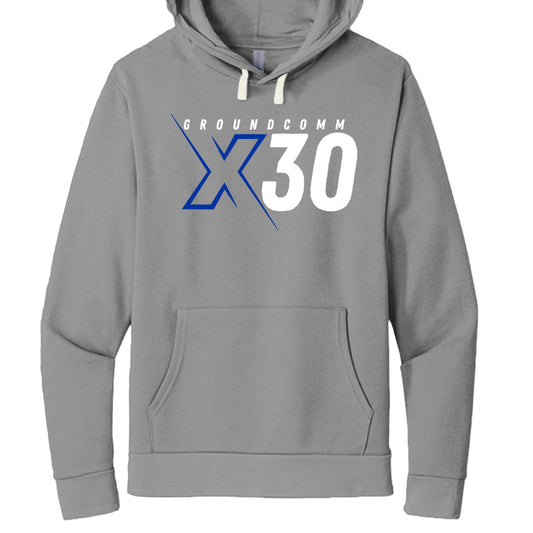 GroundComm X30 Unisex Hoodie (Grey)