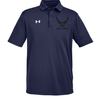 Under Armor Men Tech Polo - Airforce Logo
