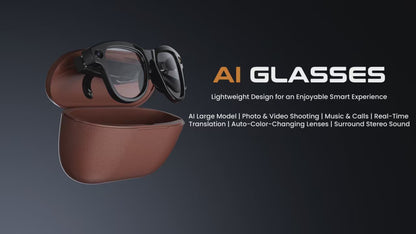 AI Smart Sunglasses Translation, Video and Audio 