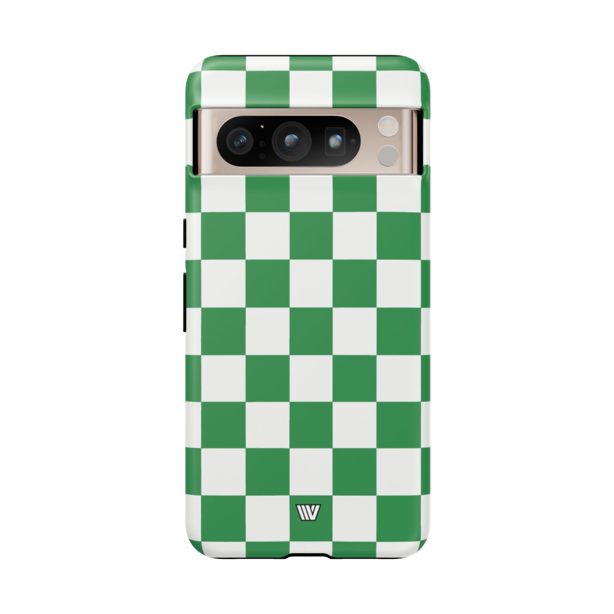 GREEN WHITE CHECKERBOARD | Tough Phone Case for iPhone & Samsung