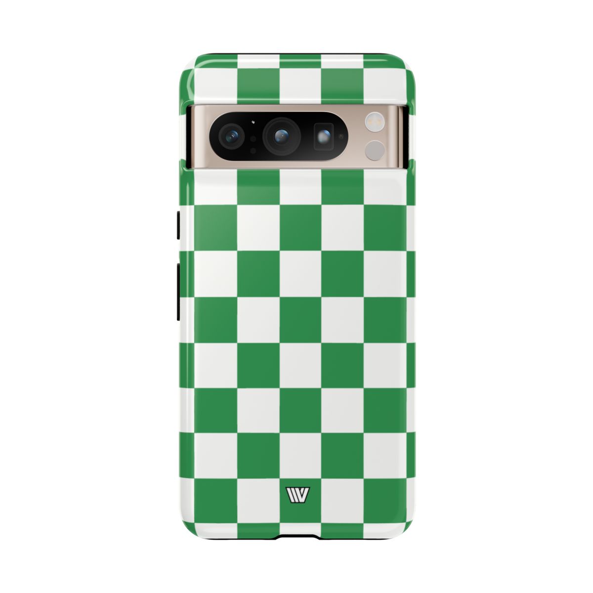 GREEN WHITE CHECKERBOARD | Tough Phone Case for iPhone & Samsung