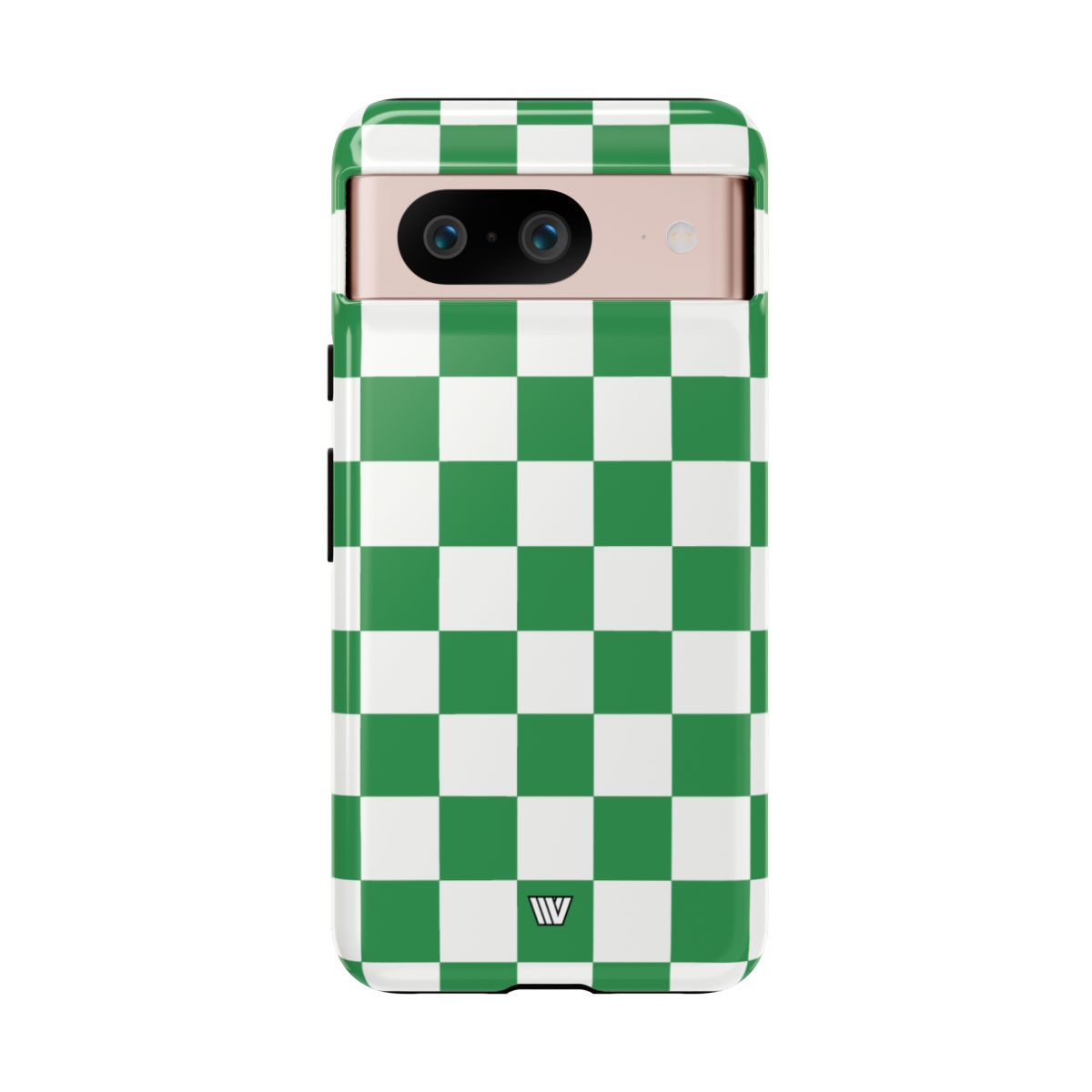 GREEN WHITE CHECKERBOARD | Tough Phone Case for iPhone & Samsung