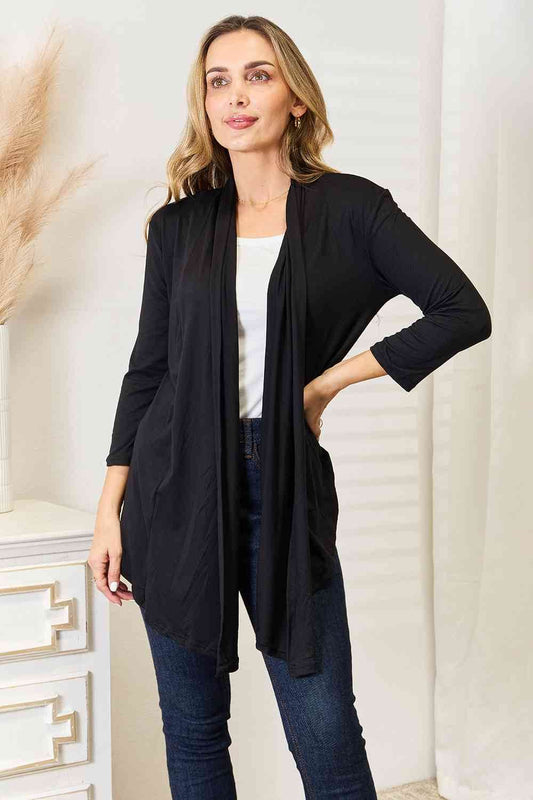 Culture Code Full Size Open Front Women Cardigan - Zara-Craft