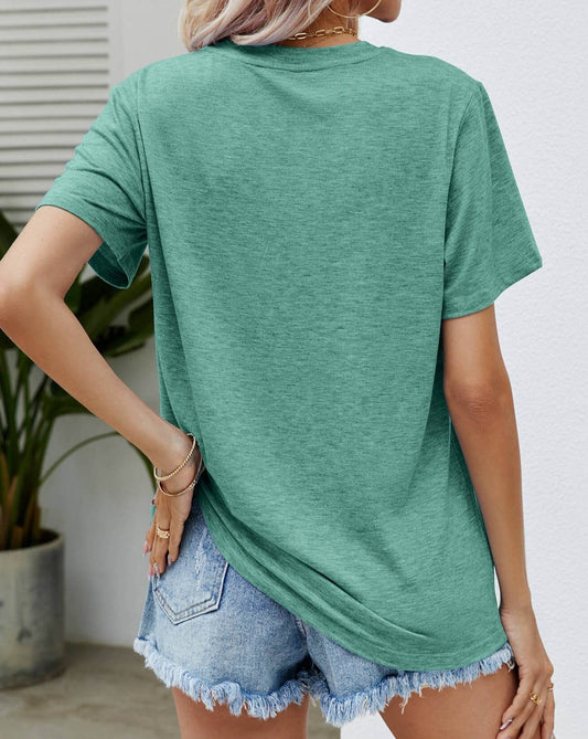 Easter MAMA Graphic Round Neck Women T-Shirt - Zara-Craft