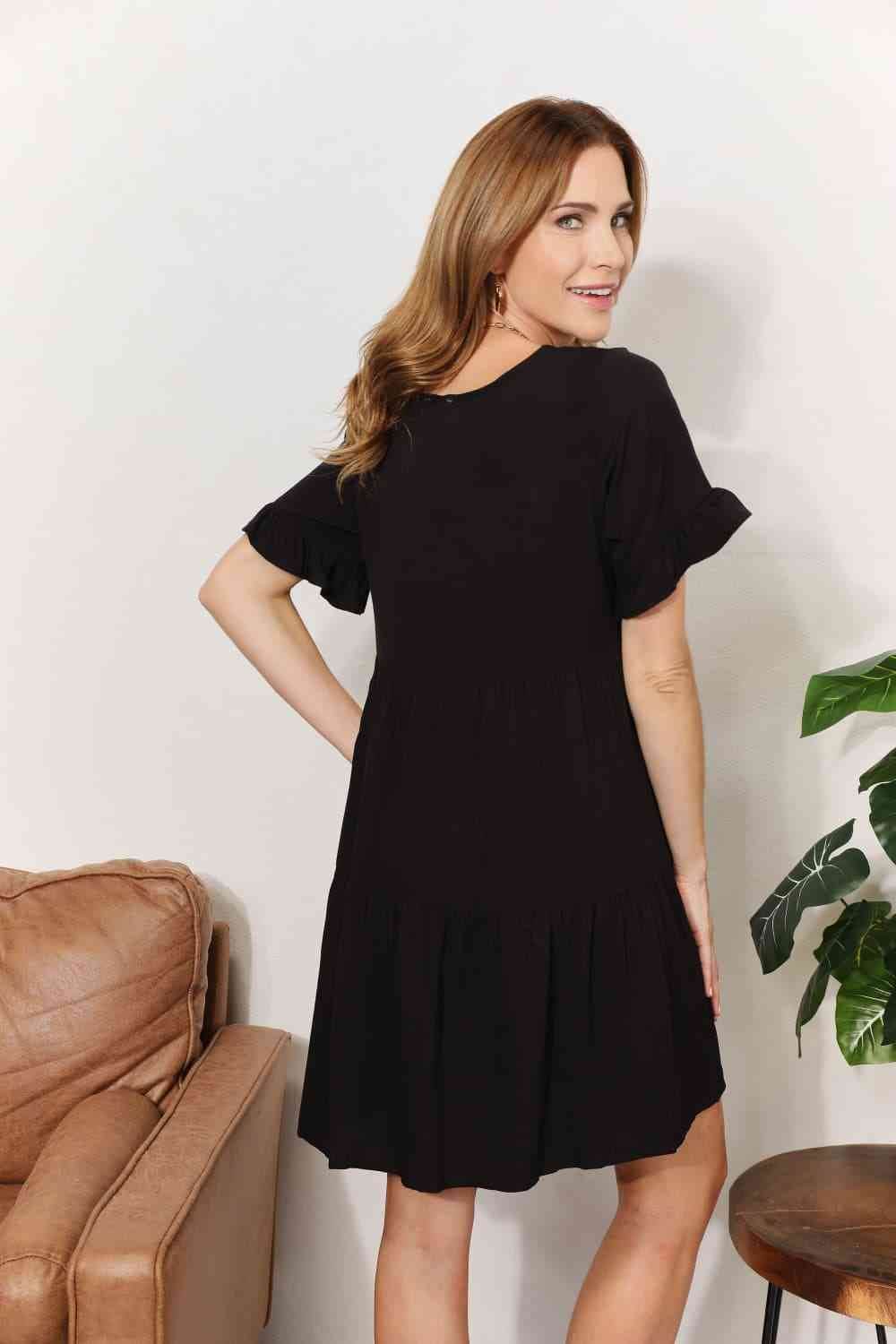 zara black flounce dress Zara LONG DRESS WITH FLOUNCE SKIRT BLACK, Women's Fashion, Dresses & Sets, Dresses on Carousell