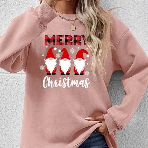 MERRY CHRISTMAS Long Sleeve Women Sweatshirt - Zara-Craft