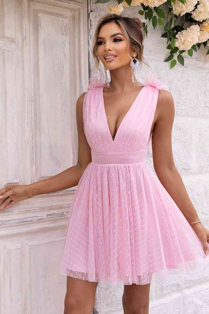 Open Back Sleeveless Mesh Women Dress - Zara-Craft